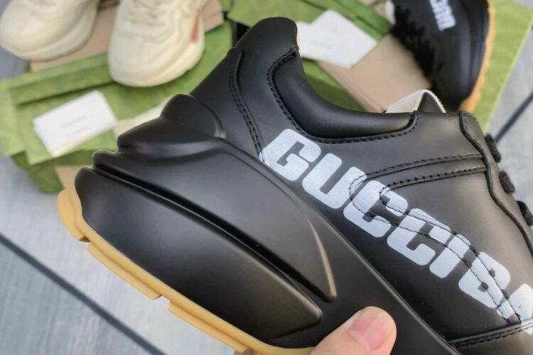 Giày Gucci Rhyton Gucci Band Đen Nâu