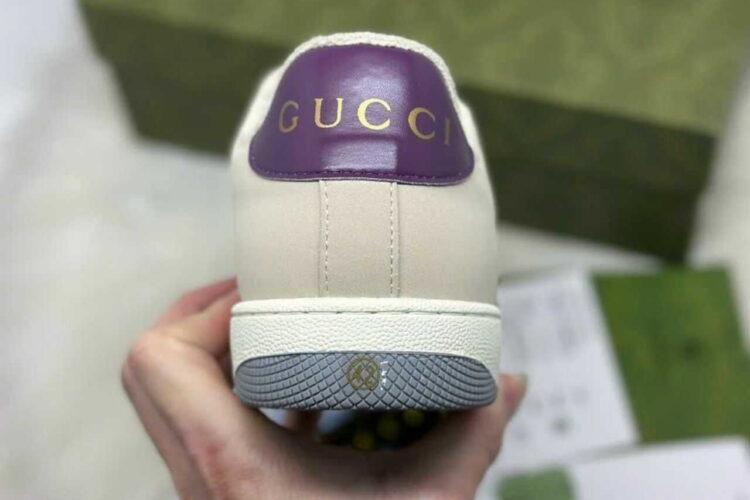 Giày Gucci Screener Blue GG Lame Màu Be Xanh Dương