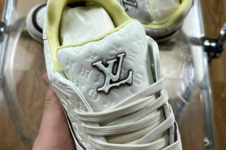 Giày Louis Vuitton LV Trainer 54 Monogram White Nubuck