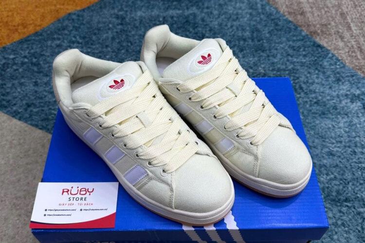 Giày adidas Campus 00S Off White Canvas Màu Be