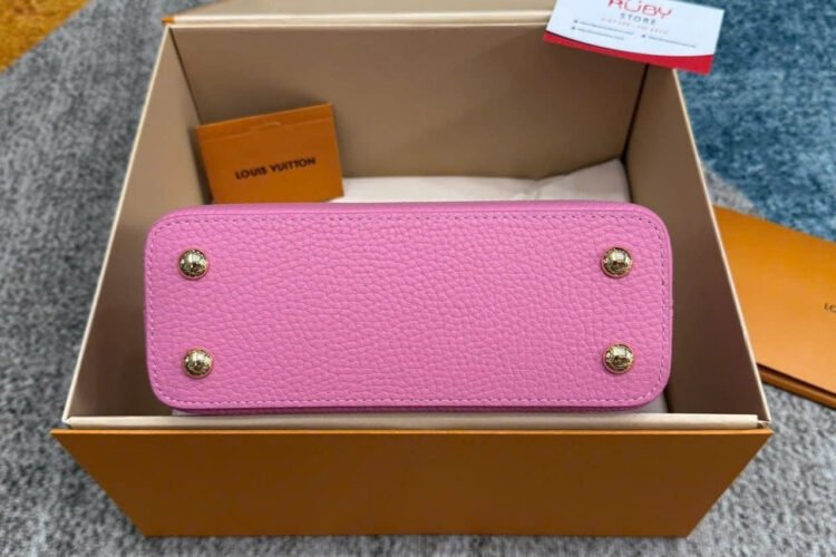 Túi LV Capucines Mini Candy Pink Monogram Chain Taurillon 21CM
