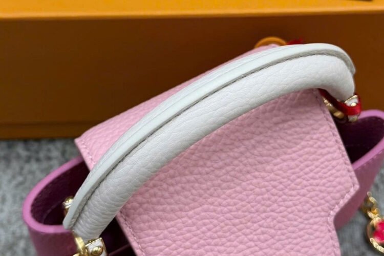 Túi LV Capucines Mini Candy Pink Monogram Chain Taurillon 21CM