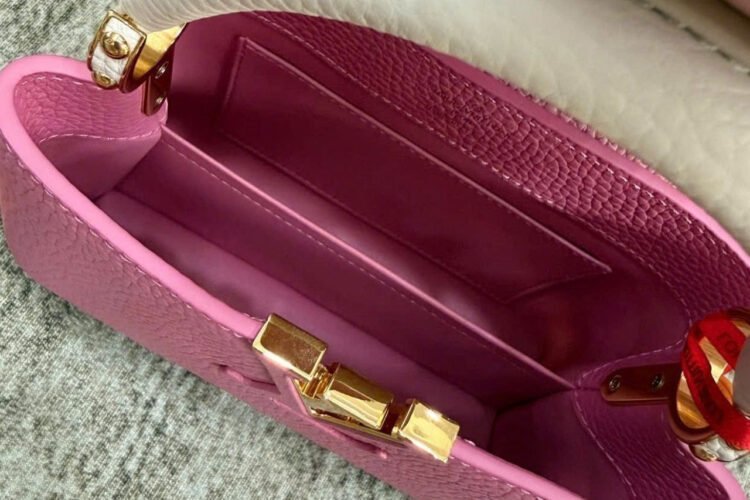 Túi LV Capucines Mini Candy Pink Monogram Chain Taurillon 21CM