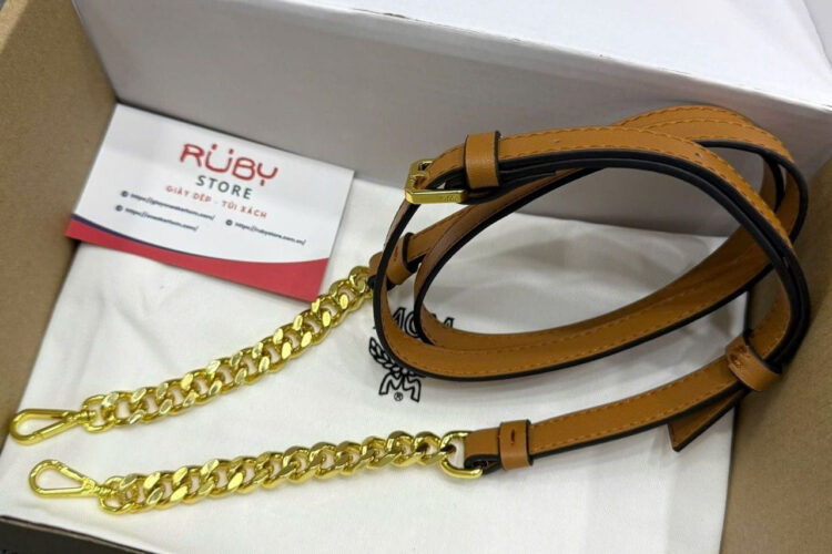 Túi Medium Tracy Crossbody In Visetos Cognac Nâu