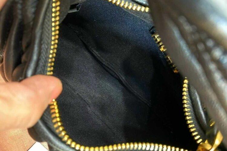 Túi Miu Miu Wander Matelassé Nappa Leather Hobo Small Bag Black Đen