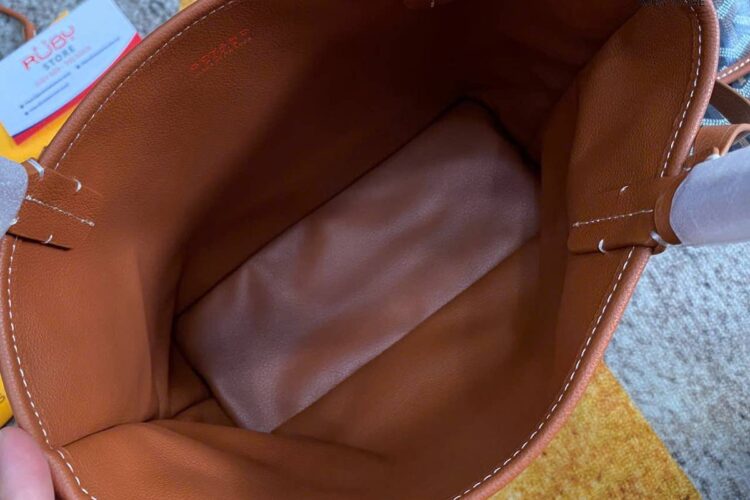 Túi Goyard Anjou Mini Bag Goyardine and Leather Black and Tan Best Quality