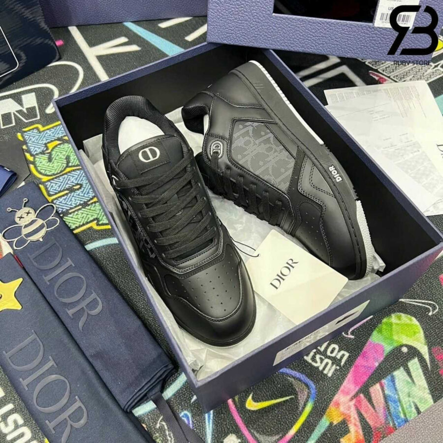 Giày Dior B27 Black Dior Oblique Galaxy Màu Đen