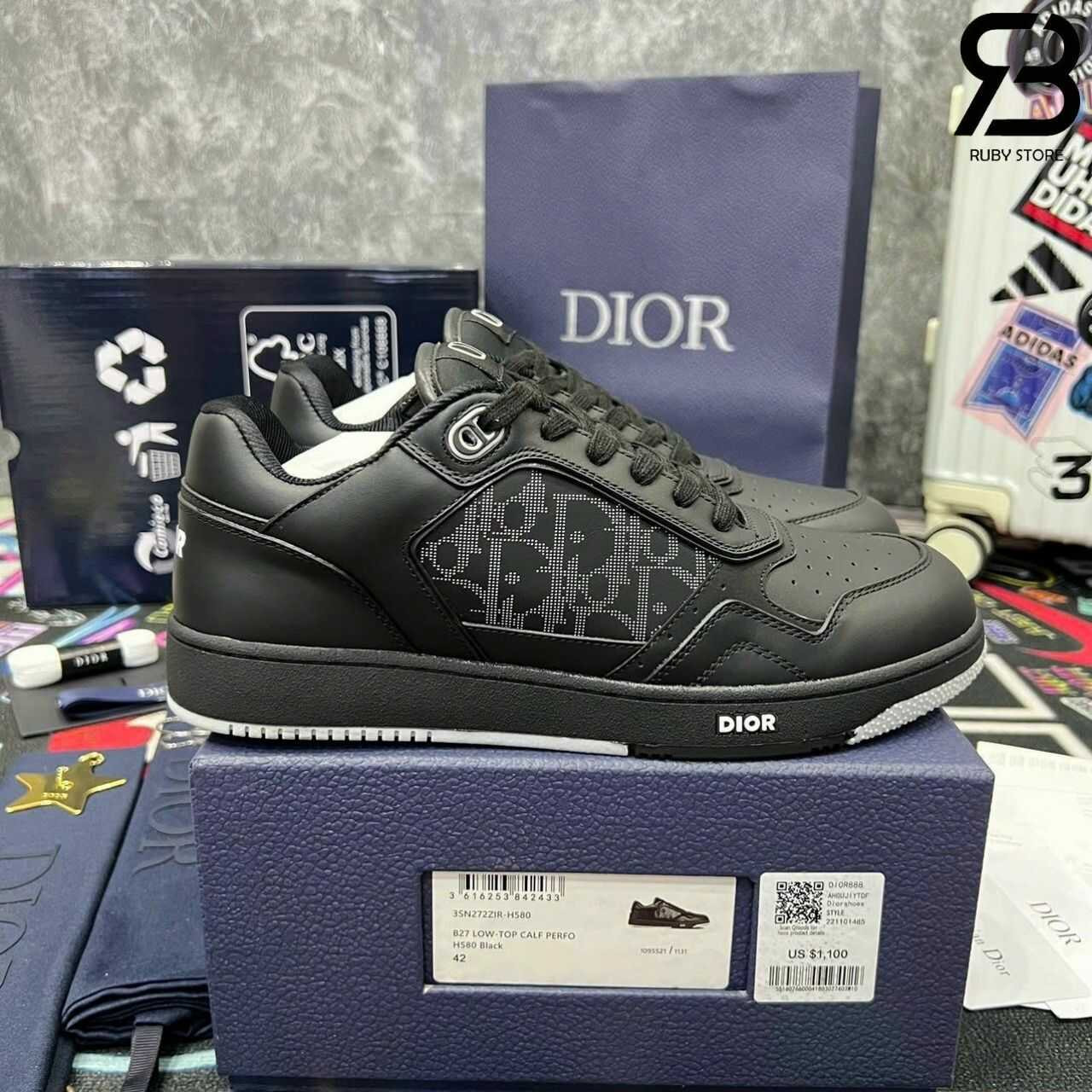 Giày Dior B27 Black Dior Oblique Galaxy Màu Đen