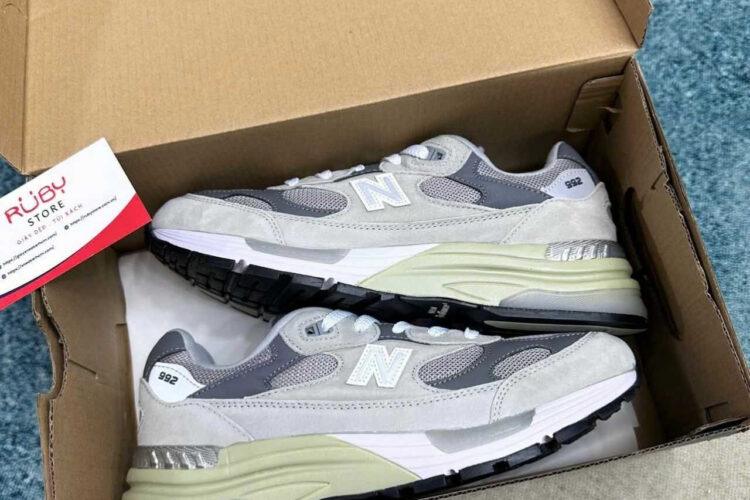 Giày New Balance 992 Beige Grey Màu Be Xám