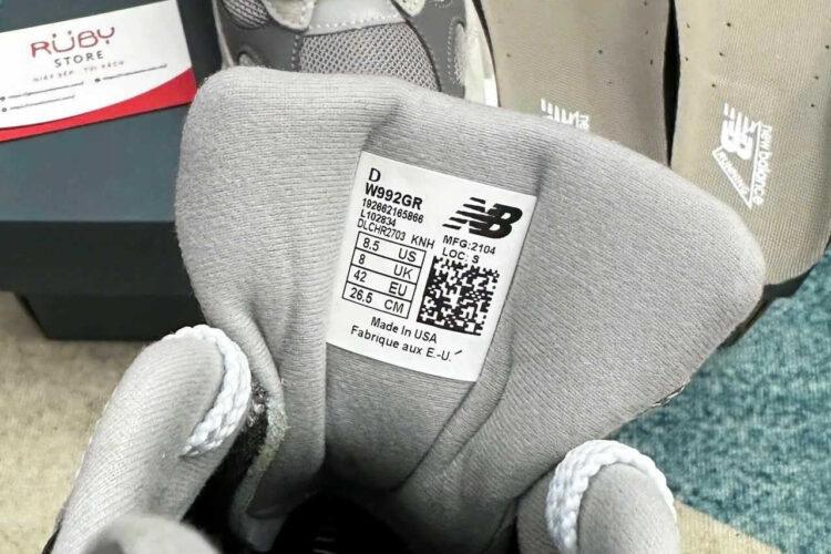 Giày New Balance 992 Beige Grey Màu Be Xám