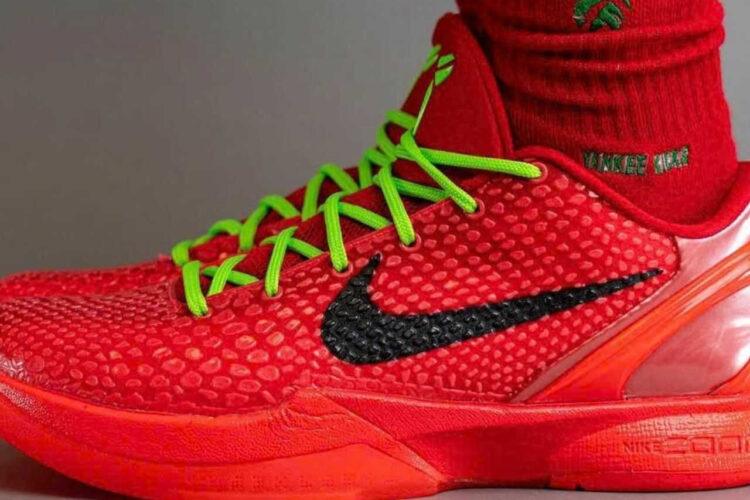 Giày Nike Zoom Kobe 6 Protro Reverse Grinch Red Đỏ