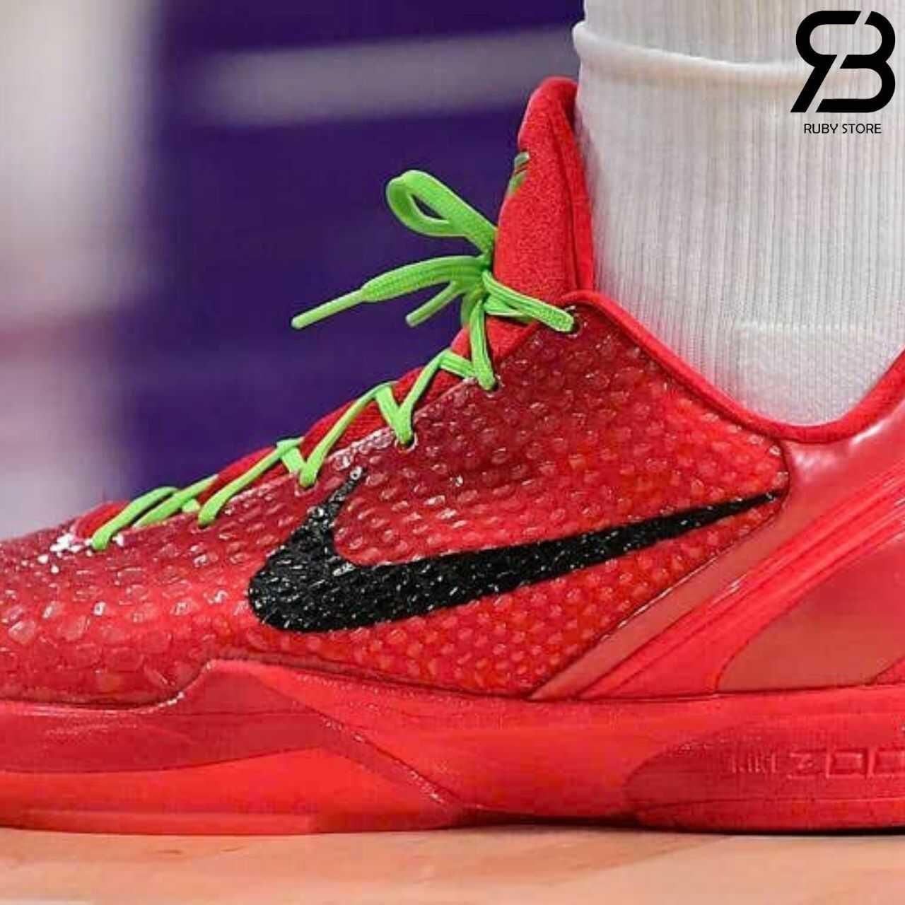Giày Nike Zoom Kobe 6 Protro Reverse Grinch Red Đỏ