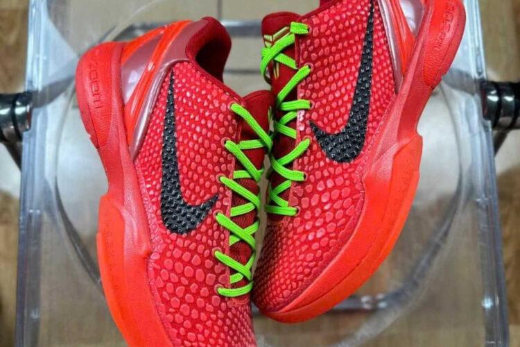 Giày Nike Zoom Kobe 6 Protro Reverse Grinch Red Đỏ