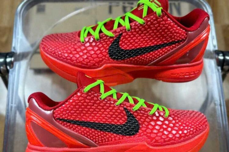 Giày Nike Zoom Kobe 6 Protro Reverse Grinch Red Đỏ