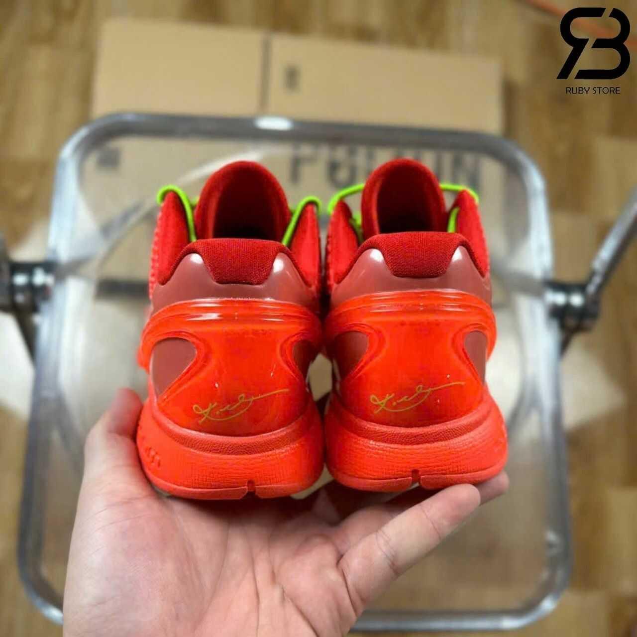 Giày Nike Zoom Kobe 6 Protro Reverse Grinch Red Đỏ