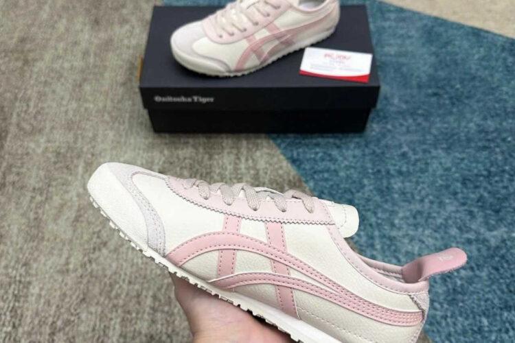 Giày Onitsuka Tiger Mexico 66 Oatmeal Ginger Peach Trắng hồng