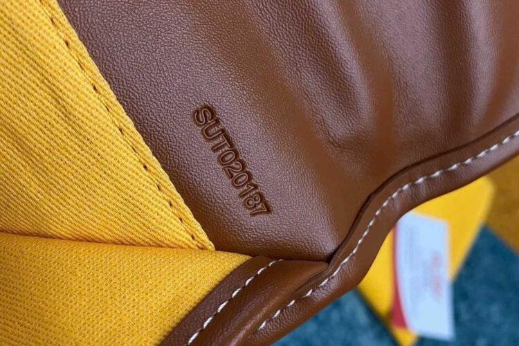 Balo Goyard Saint Léger Backpack Goyardine Black and Tan