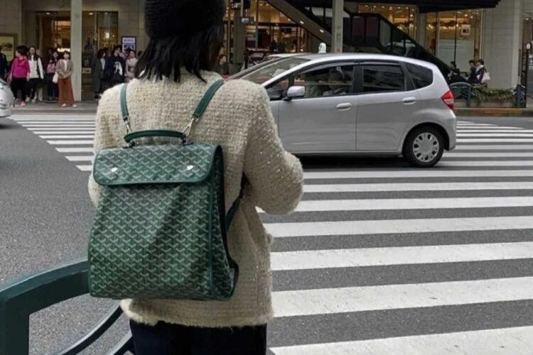 Balo Goyard Saint Léger Backpack Goyardine Green Xanh Lá
