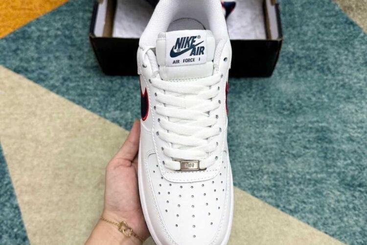 Giày Air Force 1 Low Houston Comets 4-Peat Trắng đen đỏ
