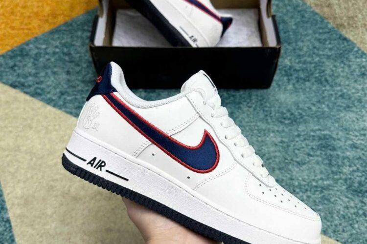 Giày Air Force 1 Low Houston Comets 4-Peat Trắng đen đỏ