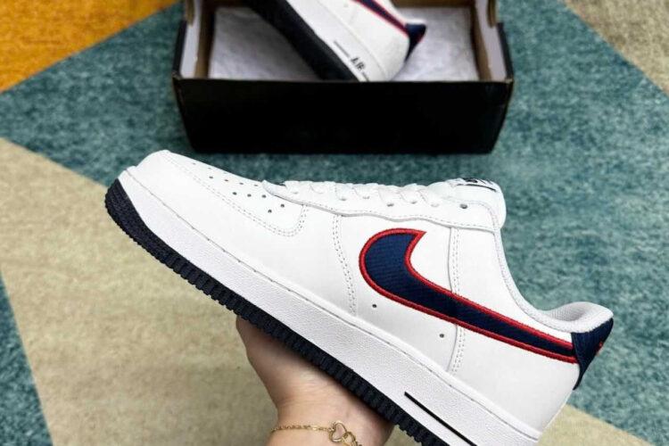 Giày Air Force 1 Low Houston Comets 4-Peat Trắng đen đỏ