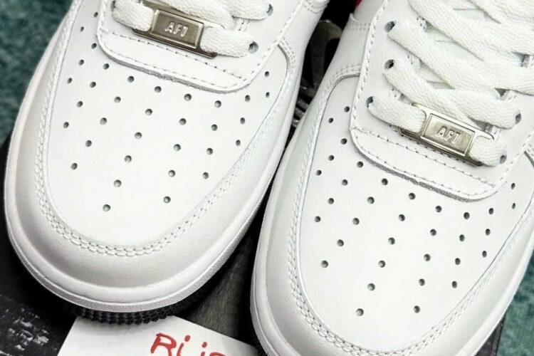 Giày Air Force 1 Low Houston Comets 4-Peat Trắng đen đỏ