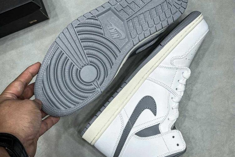 Giày Air Jordan 1 Mid Neutral Grey Trắng Xám Rep 1 1