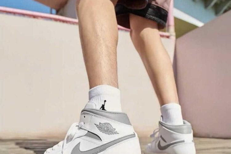 Giày Air Jordan 1 Mid Neutral Grey Trắng Xám Rep 1 1