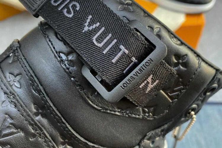 Giày LV Rivoli High Top Sneaker Black Monogram Calfskin Đen