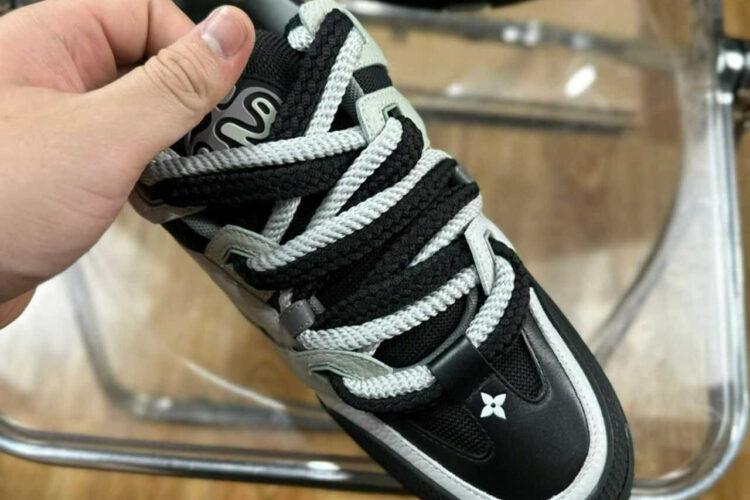 Giày LV Skate Trainers White Anthracite Grey FW23 Xám Xanh