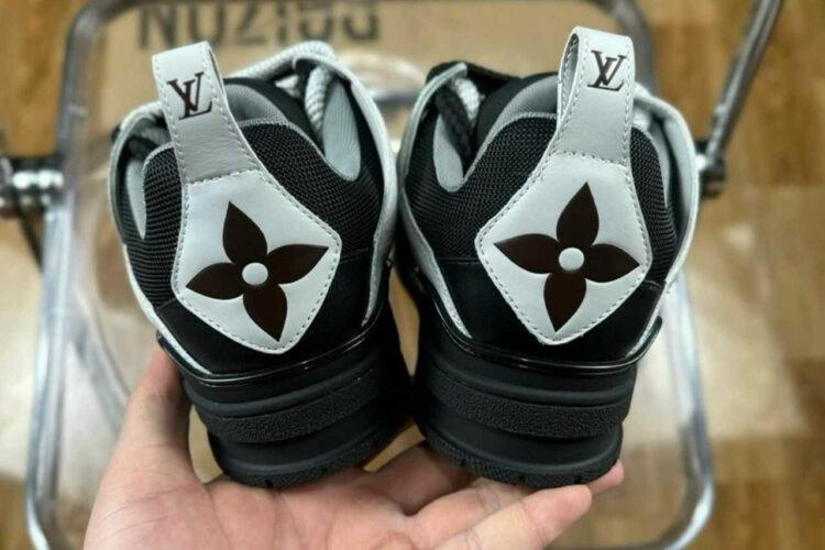 Giày LV Skate Trainers White Anthracite Grey FW23 Xám Xanh