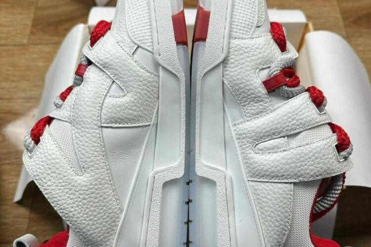 Giày LV Skate Trainers White Red FW23 Trắng Đỏ