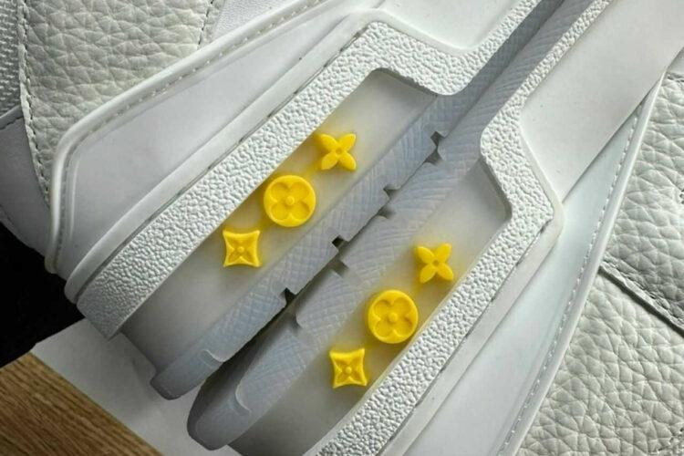 Giày LV Skate Trainers White Red FW23 Trắng Đỏ