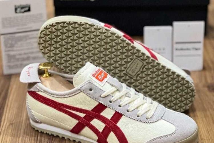Giày Onitsuka Tiger Mexico 66 Cream Fiery Red Kem Đỏ