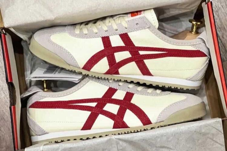 Giày Onitsuka Tiger Mexico 66 Cream Fiery Red Kem Đỏ