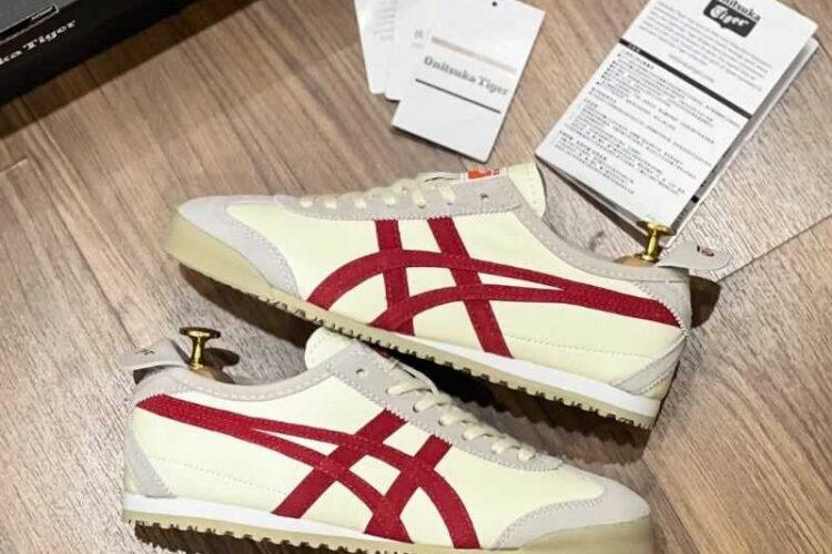 Giày Onitsuka Tiger Mexico 66 Cream Fiery Red Kem Đỏ