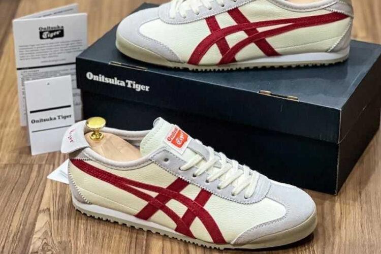 Giày Onitsuka Tiger Mexico 66 Cream Fiery Red Kem Đỏ