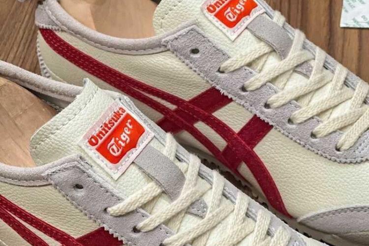 Giày Onitsuka Tiger Mexico 66 Cream Fiery Red Kem Đỏ
