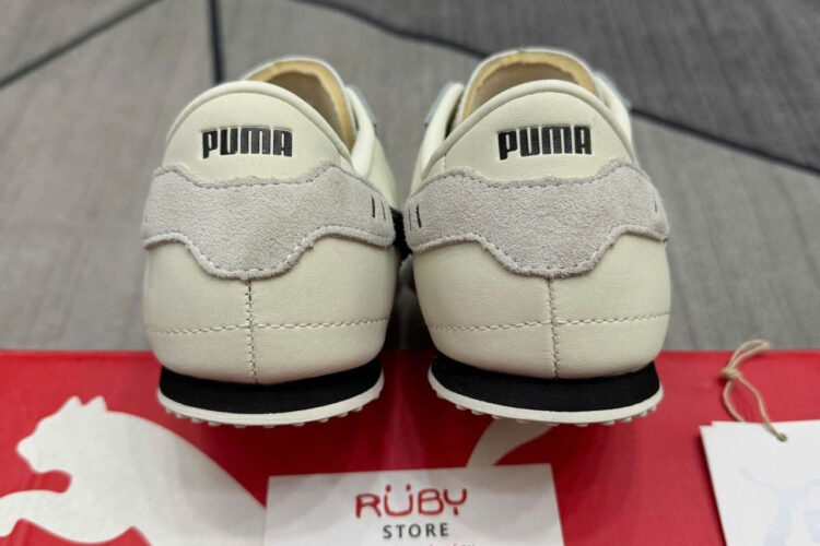 Giày Puma Bella UT Leather White Black Trắng đen