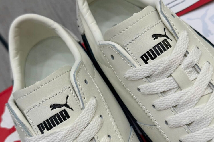 Giày Puma Bella UT Leather White Black Trắng đen
