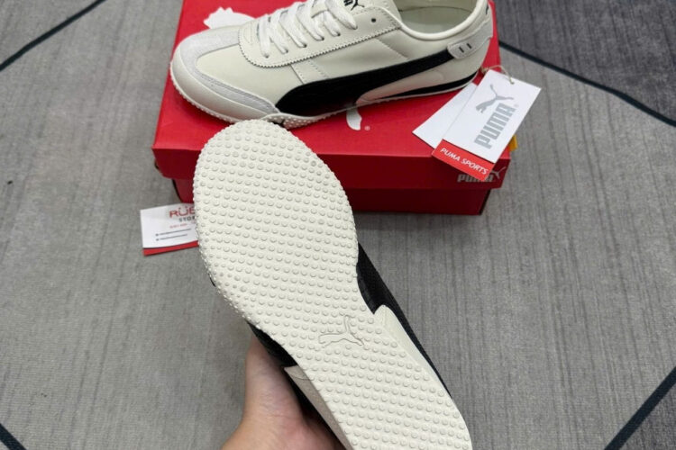 Giày Puma Bella UT Leather White Black Trắng đen