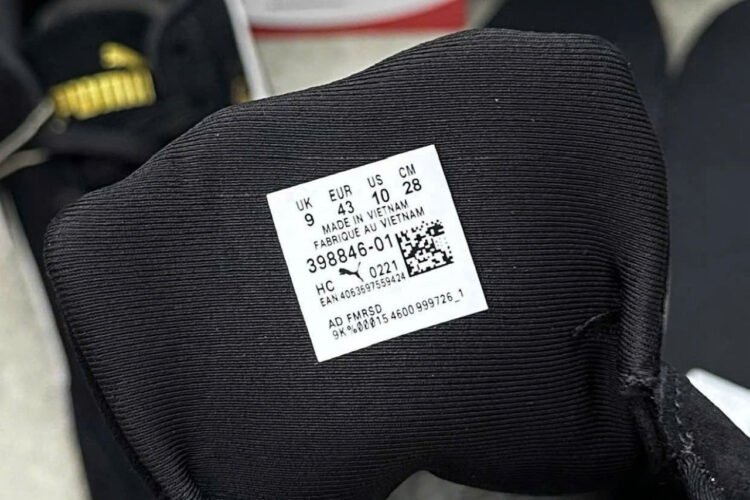 Giày Puma Speedcat OG Black White Màu đen trắng