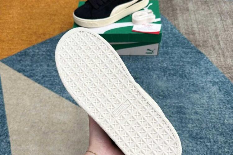 Giày Puma Suede XL Pleasures Black Ivory White đen trắng