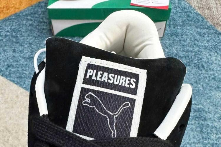 Giày Puma Suede XL Pleasures Black Ivory White đen trắng