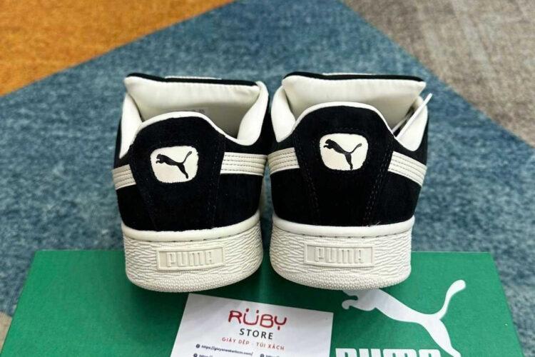 Giày Puma Suede XL Pleasures Black Ivory White đen trắng