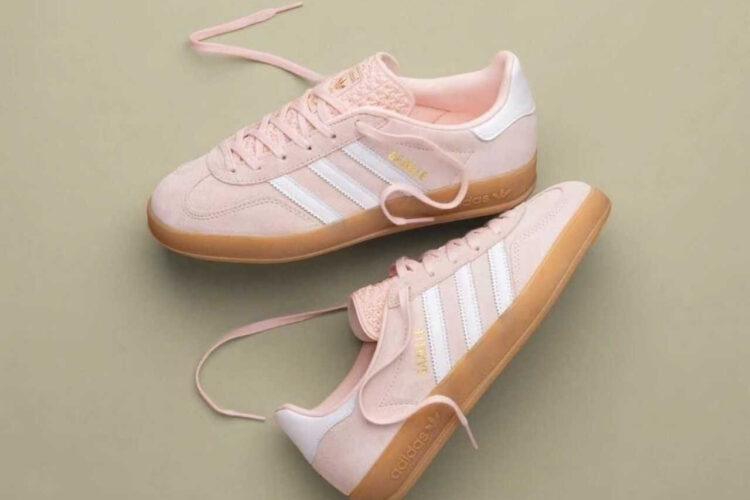 Giày adidas Gazelle Indoor Sandy Pink White Gum Hồng