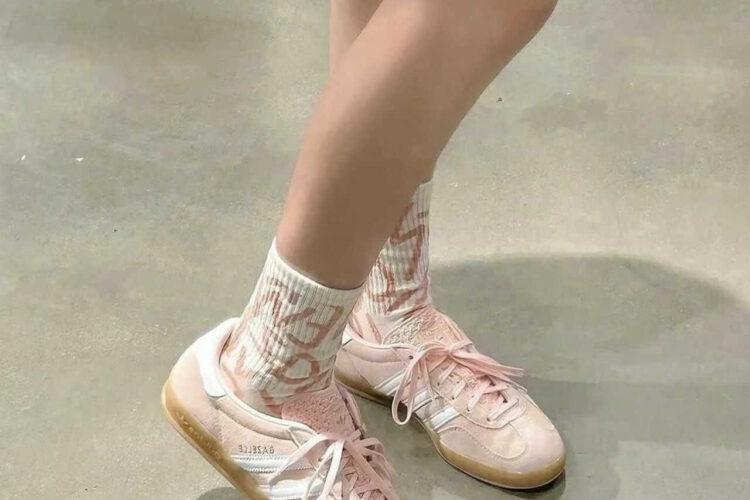 Giày adidas Gazelle Indoor Sandy Pink White Gum Hồng