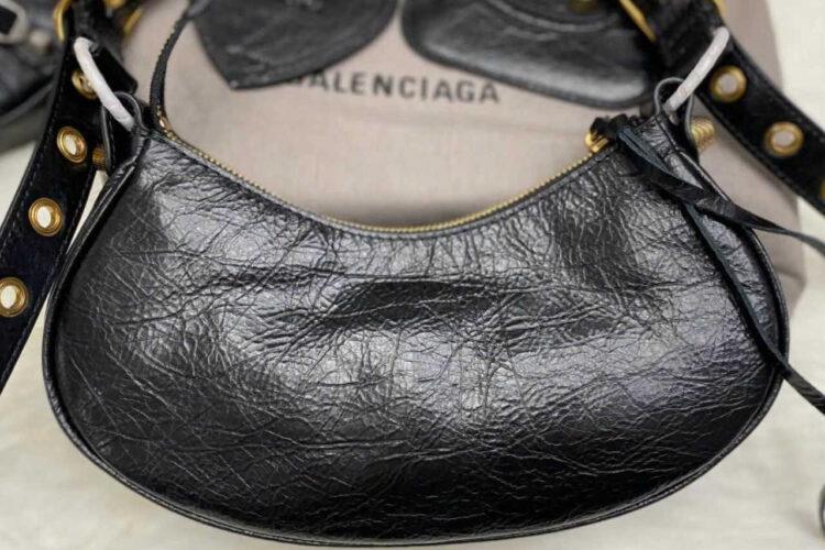 Túi Balenciaga Le Cagole XS Shoulder Bag Black GHW Đen