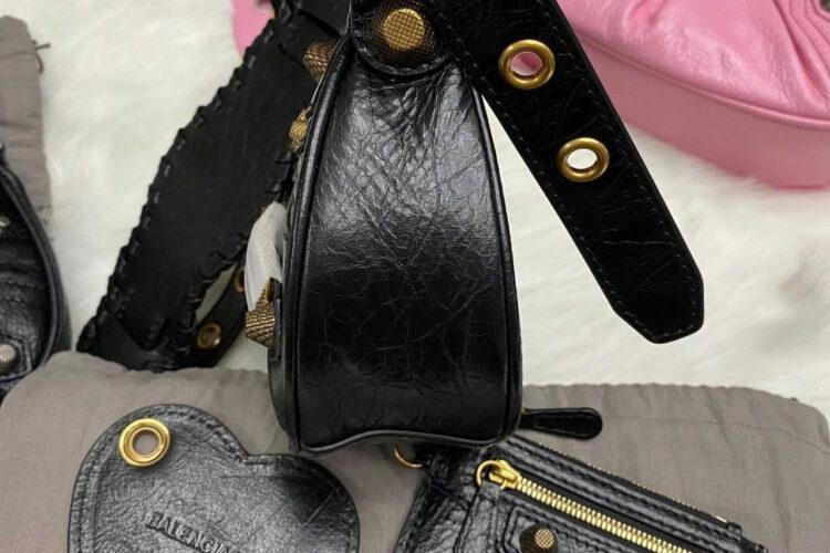 Túi Balenciaga Le Cagole XS Shoulder Bag Black GHW Đen