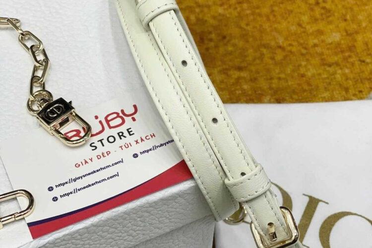 Túi Dior Micro Lady D-Joy Latte Lambskin GHW Màu Kem